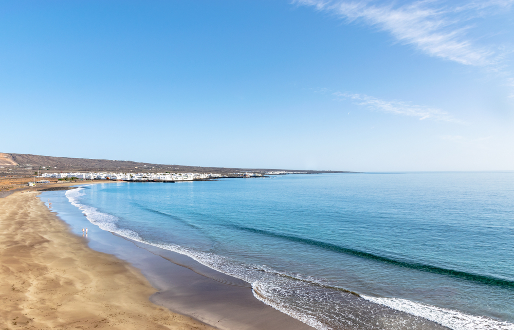 la garita strand in arrieta in lanzarote