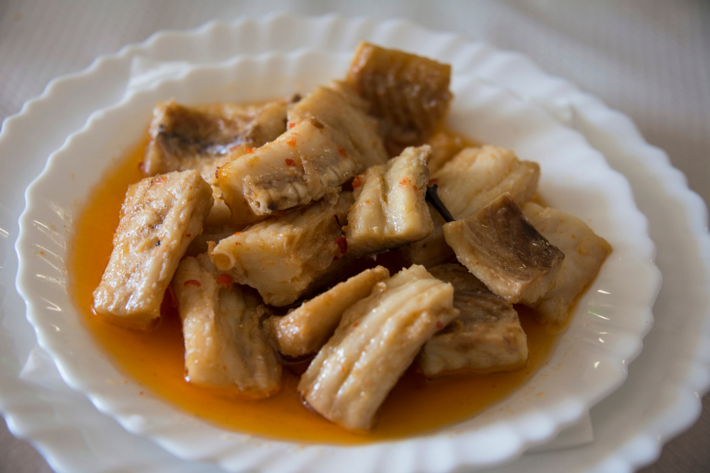 canarian tollo fish with sauce