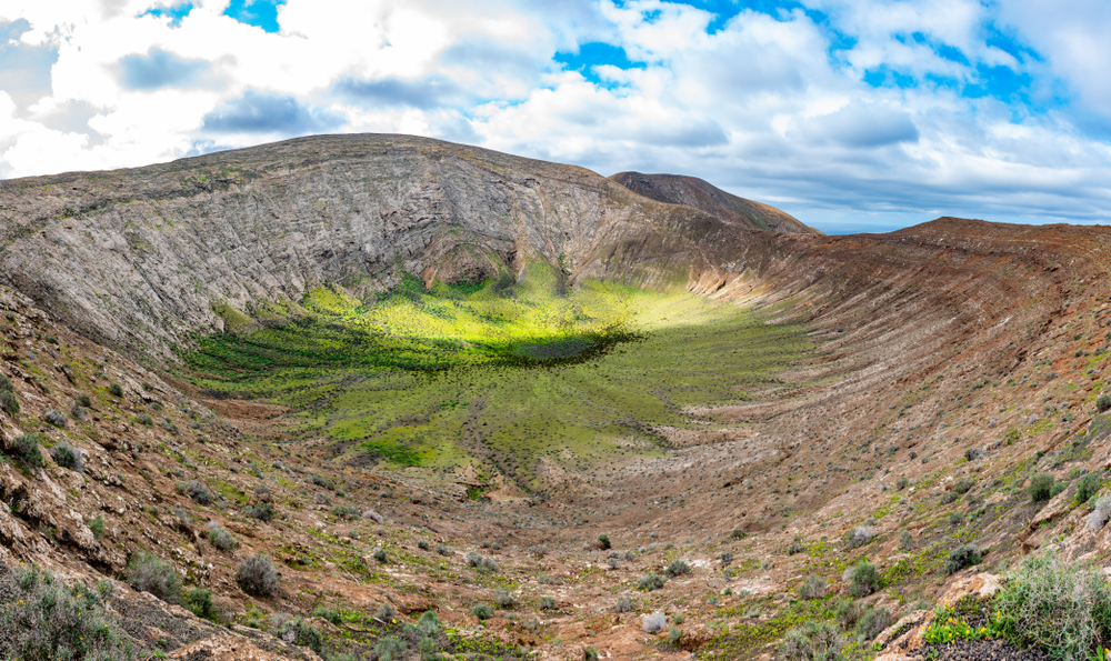 caldera blanca en lanzarote