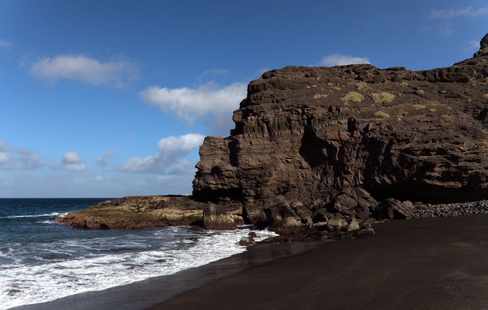 playa de guayedra en el norte de gran canaria