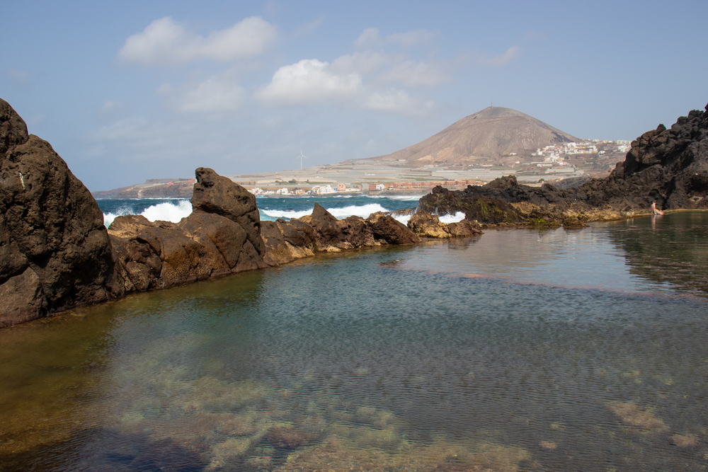 playa la furnia en el norte de gran canaria